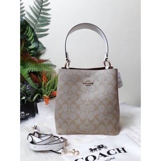 COACH CHARLIE BUCKET BAG IN SIGNATURE CANVAS (COACH 89002) ง