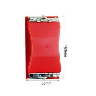 แป้นขัดสีแดง จับยึดแผ่นกระดาษทราย แบบหนีบ กว้าง 85มมx ยาว 163มม. AAA