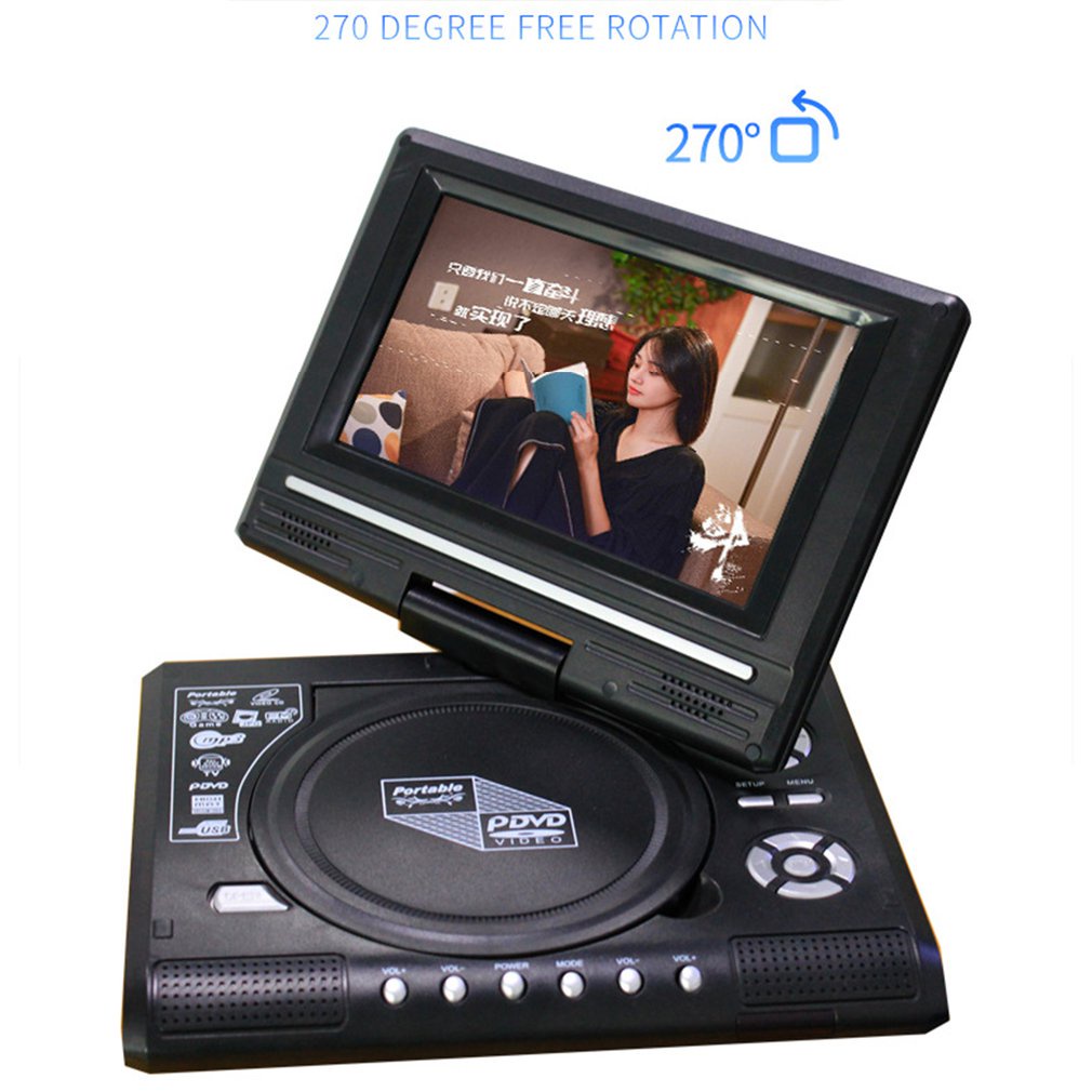 เครื่องเล่นดีวีดี มัลติมีเดีย 1080P HD DVD MP3 HD ดิจิทัล 7.8 นิ้ว แบบพกพา สําหรับบ้าน รถยนต์ ทีวี VCD CD