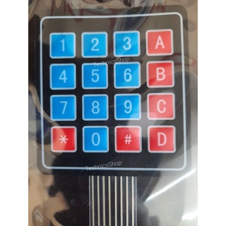🔥ลด 50% ใส่โค้ด INC8LZ3🔥 Keypad 4x4 Matrix คีย์แพดขนาด 4x4