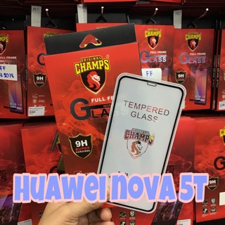 Champs กระจกกันรอยเต็มจอแบบใส รุ่น Huawei Nova5T