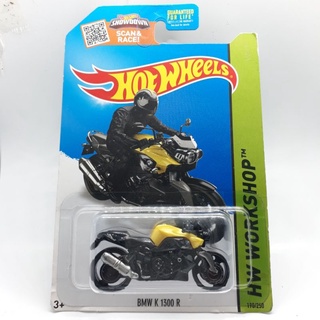 รถเหล็ก Hotwheels BMW K 1300 R สีเหลือง (ib22)