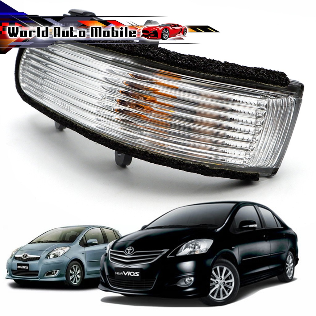 ไฟเลี้ยว มุมกระจก ขวา พร้อมหลอดไฟ แท้ Rh Toyota  Vios'07,Altis'08,Yaris'06 ปี2006 - 2012