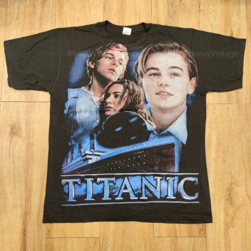 TITANIC BOOTLEG MOVIE OVP OVERPRINT เสื้อลายหนัง เสื้อลายภาพยนตร์ แจ็ค ...