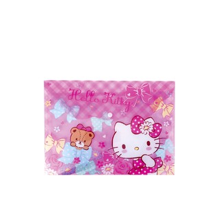 SANRIO แฟ้มกระดุม A4 Hello Kitty สีชมพู แฟ้ม เด็ก ของเล่น