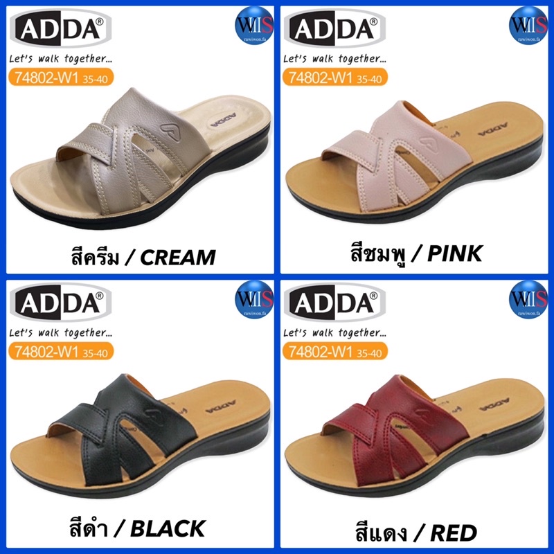 ADDA WOMENS รองเท้าแตะลำลองแบบสวม รุ่น 74802-W1 / 73603