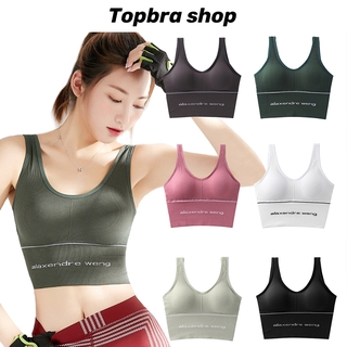 Topbra_shop สปอร์ตบรา สปอร์บราวิ่ง ชุดชั้นในออกกำลังกาย สปอร์ตบรากระชับหน้าอก ฟรีไซส์ อก 28-40 นิ้ว CDB167