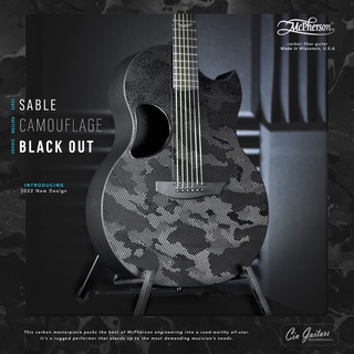 McPherson Sable "Camo" Black Out Edition กีตาร์โปร่งคาร์บอนไฟเบอร์ Made in the U.S.A.