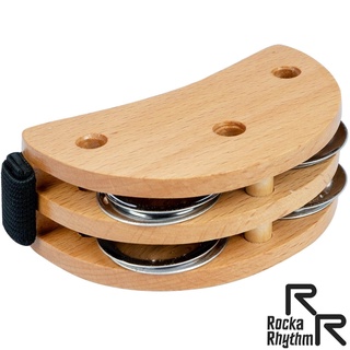 RockaRhythm แทมโบรีน สำหรับใส่เท้า แทมโบรีนเท้า วัสดุไม้ (Foot Rhythm Ring Tambourine) รุ่น G16