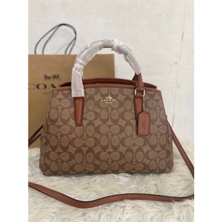 COACH MARGOT CARRYALL IN SIGNATURE COATED CANVAS (F58310)