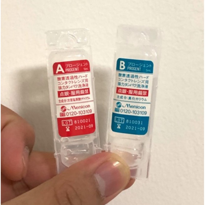 Menicon Progent น้ำยาขจัดคราบโปรตีนสำหรับคอนแทคเลนส์ RGP , Scleral Lens , OK Lens , RoseK