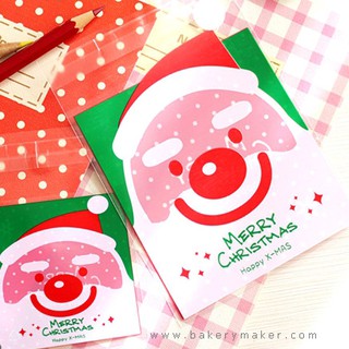 ถุงฝาแถบกาว Santa Claus 2 ขนาด