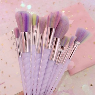 แปรงแต่งหน้ายูนิคอร์น 10 ชิ้น ปัดแก้ม ไฮไลท์ Make Up Brush Fancy A2