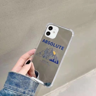 แฟชั่น ภูเขาฟูจิ เคส samsung Galaxy s23 s9 plus s10 lite s20 ultra s21 s22 fe note 8 9 10 20 ultra A52 A53 A52s A03 4G 5G case หญิง กระจกแต่งหน้า เคสโทรศัพท์