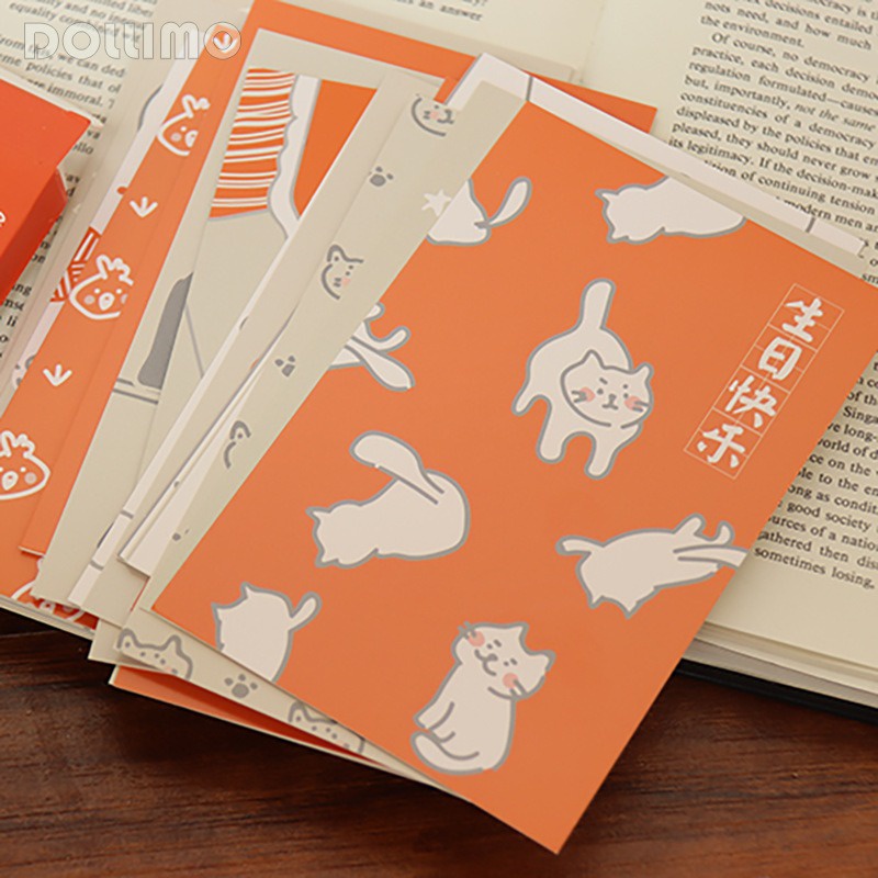 โปสการ์ดการ์ดอวยพรวันเกิดลูกแมวแมว | การ์ดขอบคุณ Wishes Wishes Wish Card Card การ์ดที่ดีที่สุด Wishe