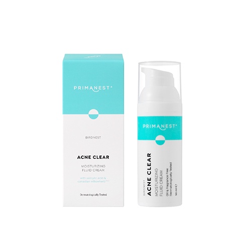 PRIMANEST Acne Clear Moisturizing Fluid Cream บำรุงผิวหน้า 50ml — صورة 3