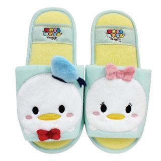 (ส่งฟรี) รองเท้าใส่ในบ้านพื้นบาง Donald&amp;Daisy Duck รุ่น Tsum tsum