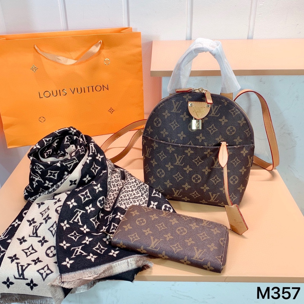 LV backpack +LV scarf +LV wallet #3 sets