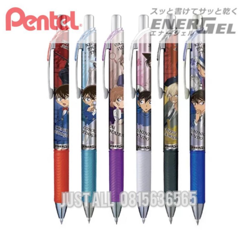 CONAN × Pentel Energel ==&gt;ปากกาหมึกเจลสีดำ 0.5