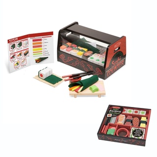 [ของแท้ USA] Melissa & Doug Sushi Set และ Roll, Wrap & Slice Sushi Counter ของเล่นซูชิ เล่นทำซูชิ อย่างดี ทนทาน หลากรุ่น 9305/2608