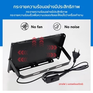 ไฟสปอร์ตไลท์ LED สปอตไลท์ กันน้ำได้ 50W 100W ไฟถนนสปอร์ตไลท์ สปอตไลท์ led Spotlight แสงสว่างมาก ทนแดดทนฝน