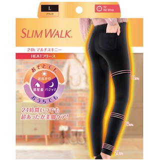 SLIM WALK 24h Multi Skinny HEAT Fleece / PIP / for All time / ถุงเท้าแรงดัน / ส่งตรงจากญี่ปุ่น