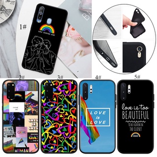 เคสโทรศัพท์มือถือแบบนิ่ม ลายหัวใจ สีรุ้ง DI22 LGBT สําหรับ Samsung Galaxy S10e S10 S9 S8 Plus Lite S7 Edge