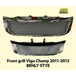 กระจังหน้า vigo VIGO CHAMP 2011 2012 2013 โครเมี่ยม ลาย BENLY  กระจังหน้าแต่ง vigo ชุบโครเมี่ยม front grill vigo champ