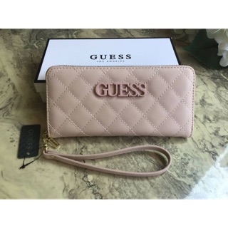 GUESS WOMEN’S LONG WALLET กระเป๋าสตางค์ใบยาวหนังนิ่ม