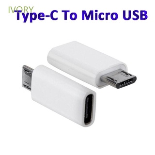 Ivory อะแดปเตอร์แปลง Type-C เป็น Micro Usb หัวแปลงข้อมูล Mini Type C Female หลากสี