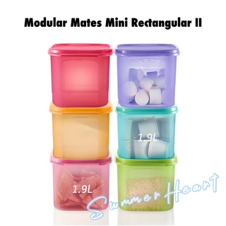 Tupperware โมดูลาร์ Mates ทรงสี่เหลี่ยมผืนผ้า ขนาดเล็ก II 1.9 ลิตร (1 ชิ้น)