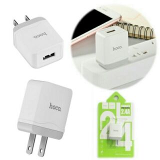 หัวชาร์จ hoco C22 adapter 2.4A