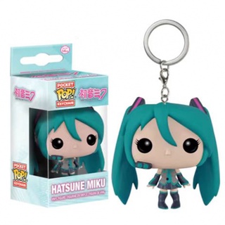 FUNKO พวงกุญแจ จี้ตุ๊กตาฟิกเกอร์ Hatsune Miku ของเล่นสําหรับเด็ก