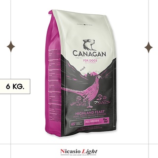 อาหารสุนัข Canagan สูตรไฮแลนด์ ฟีซท์ 6 KG.