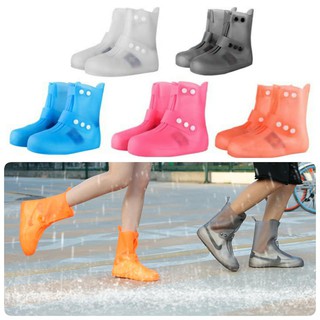 รองเท้ากันฝน รองเท้าบูทกันฝน ที่กันรองเท้าเปื้อน กันรองเท้าเปียก ลุยน้ำท่วม มีให้เลือกหลายสี