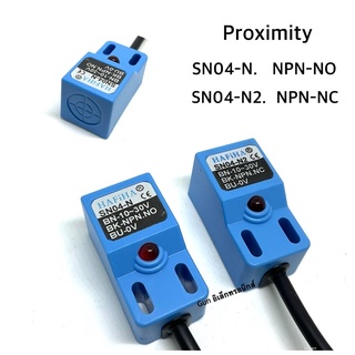 SN04-N (NPN-NO) , SN04-N2 (NPN-NC) sensor เซ็นเซอร์ Proximity ชนิดจับโลหะ