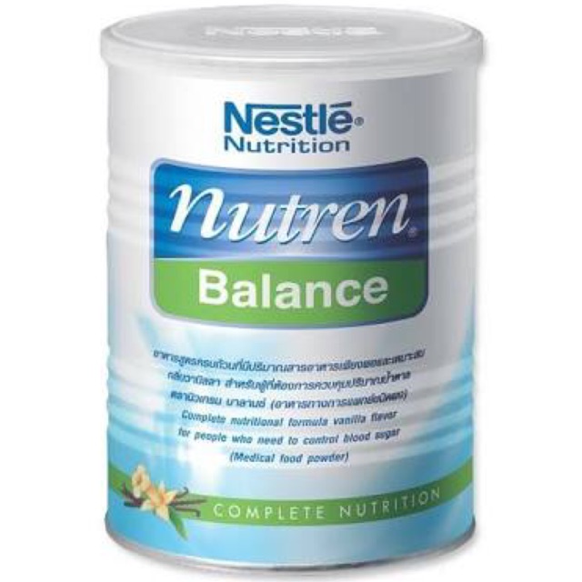 Nestle Nutren balance นมผงสำหรับผู้ควบคุมน้ำตาล รสวานิลา