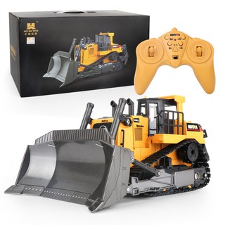 รถเกรดดินบังคับวิทยุ  Huina 1569 RC Bulldozer 8CH **กล่องดำ**