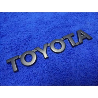 โลโก้  TOYOTA สีดำ 16×2.5cm ราคาต่อ 1ชิ้น