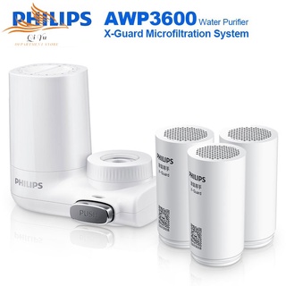 Philips เครื่องกรองน้ํา AWP3600 ไมโครฟิลเตอร์ ระบบก๊อกน้ําคาร์บอน แบบเม็ด ก๊อกน้ํา ห้องครัว เครื่องกรองน้ําดื่มโดยตรง