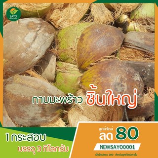 กาบมะพร้าว (1ลัง บรรจุ 3 กิโลกรัม) กาบมะพร้าวชิ้นใหญ่ ใช้เป็นกระถางต้นไม้ เชื่อเพลิงในการปรุงอาหาร