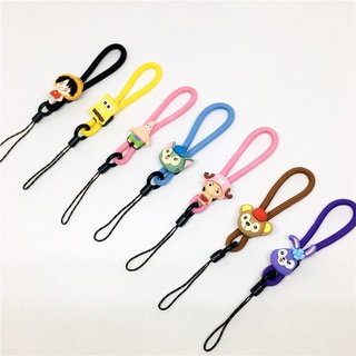 น่ารัก Mickey Minnie lanyard โทรศัพท์มือถือแขวนเชือกการ์ตูนสำหรับผู้หญิงสั้น key chain สายคล้องสายคล้องมือ