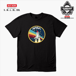 เสื้อยืดผ้าฝ้ายพิมพ์ลายแฟชั่น เสื้อยืด พิมพ์ลาย Nasa SPACE PLAN Distro