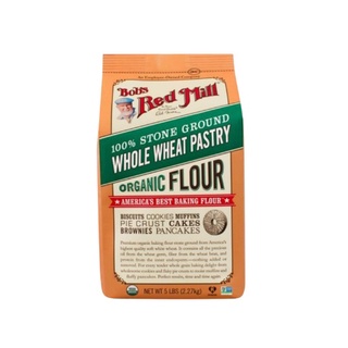 Bobs Red Mill Organic Whole Wheat Flour 2270g บ๊อบส์เรดมิลล์ ออร์แกนิค โฮลวีท ฟลาวร์ แป้งอเนกประสงค์