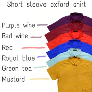 เสื้อเชิ้ตแขนสั้นสีพื้น short​ sleeve​ plain shirt