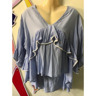เสื้อระบายหน้าสั้นหลังยาว