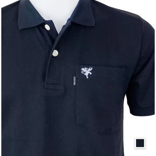 เสื้อโปโล คอปกโทนดำ Men Polo Shirt Cotton100%