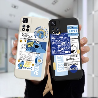 Fashion Soft Case Samsung A10 A02S A32 A52 A12 A51 A10S A50 A20S J2 J7 Prime A20 A72 A50S A30S A52S A30 M12 M10 M01S Sesame Street Style Black White Couple Cute Phone Casing