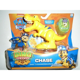 Nickelodeon Paw Patrol Chase and Tyrannosaurus Rex - Dino Rescue "ใหม่"