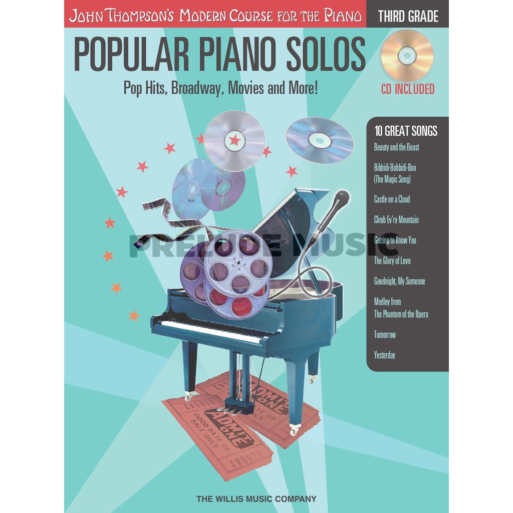 Piano Popular Piano Solos Grade 3 Book Audio Pop Hits Broadway Movies And More Hl00416709 Shopee Thailand